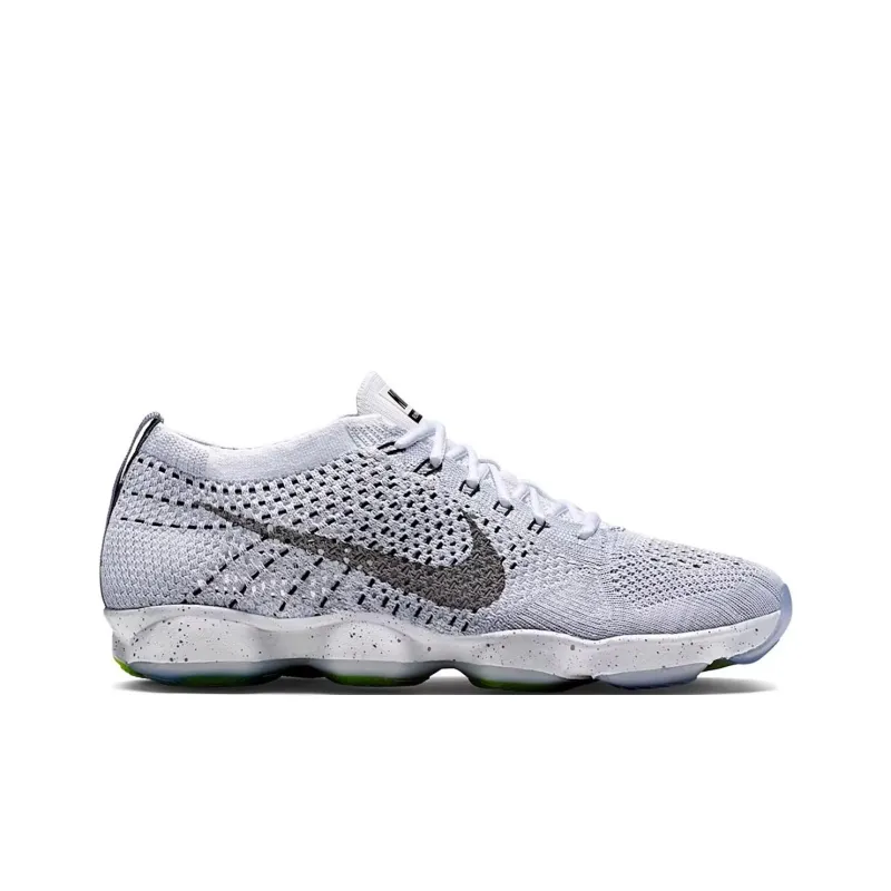 Nike Flyknit Zoom Agility Cushioning Breathable Low-Top Running Shoes Women's Gray-1
