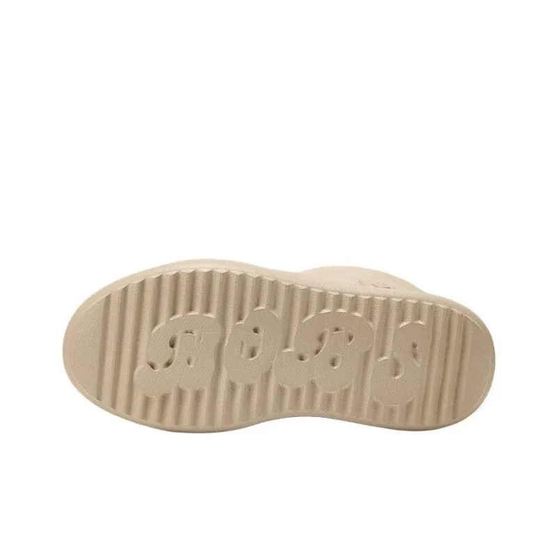 Skechers Bob's Warm Coverage Short Snow Boots Women's Beige-3