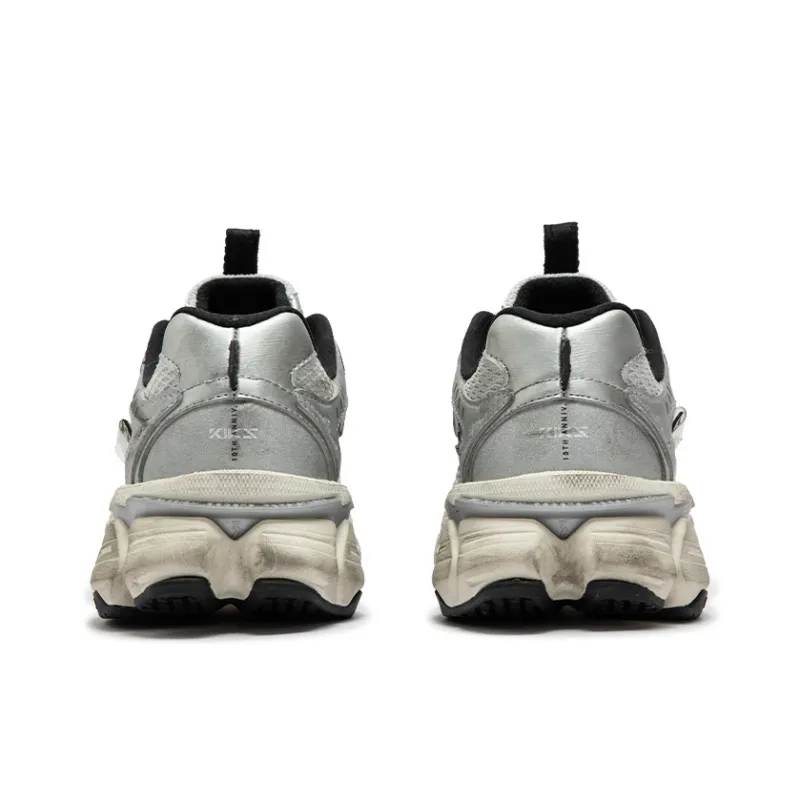 361° Spirit Eye PRO Anti Slip Wear Resistant Low Top Chunky Sneakers Men's Silver White-3