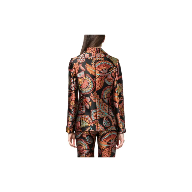 La DOUBLEJ. Single-breasted Graphic-print Blazer-3