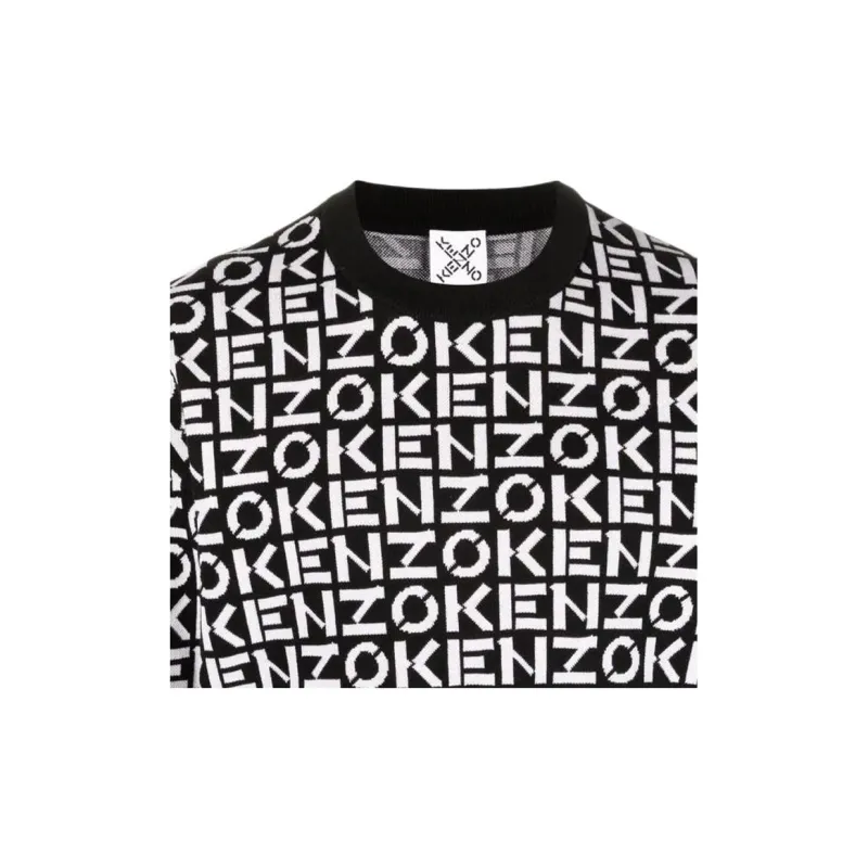KENZO SS22 Sport Monogram Sweater Black-7