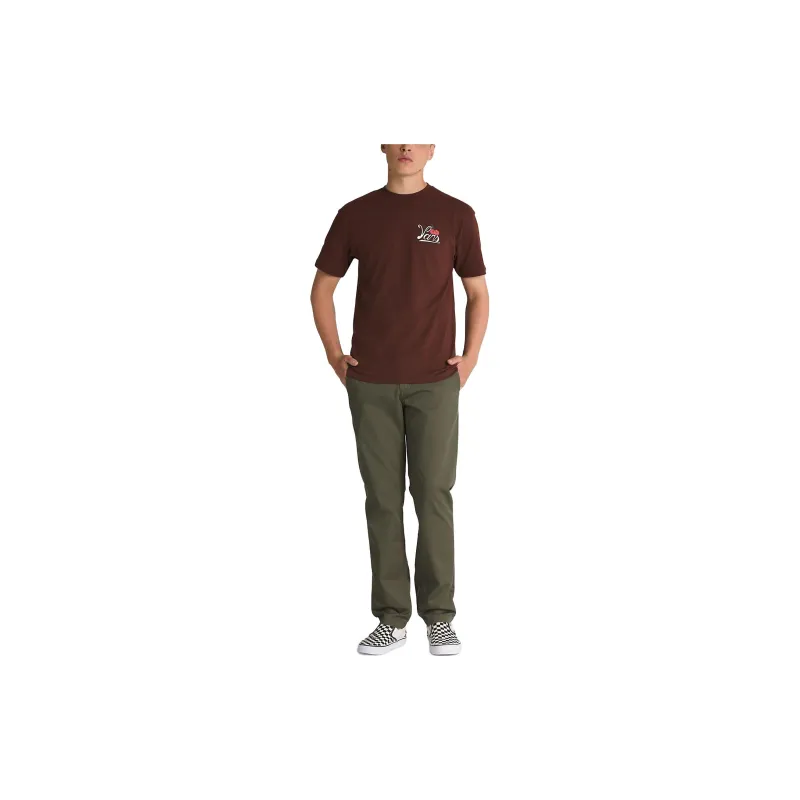 Vans HOT BOX CARS T-Shirts Men Brown-2