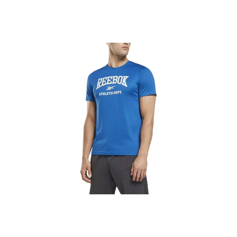 Reebok WOR POLY GRAPHIC SS TEE T-Shirt Men's Blue-1