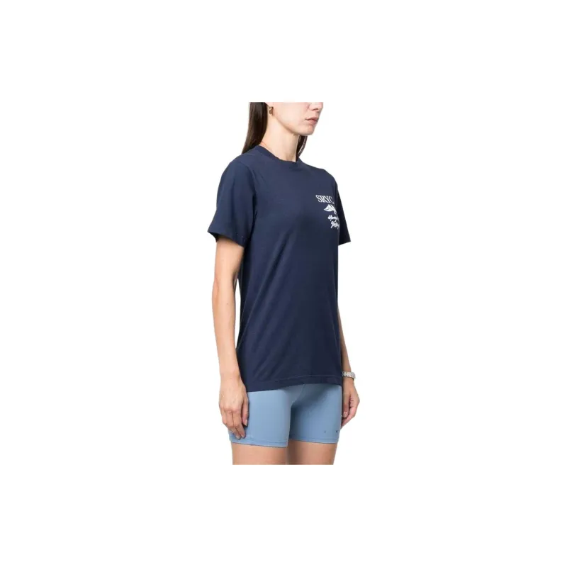 SPORTY & RICH Yacht Club Crewneck T Shirt-2