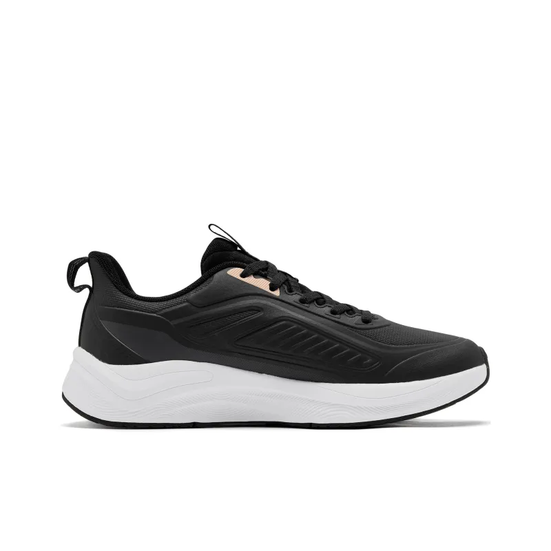 QIAODAN Rainwing 4.0 Running Shoes Women's Low Top Black/Lightning Gray-1