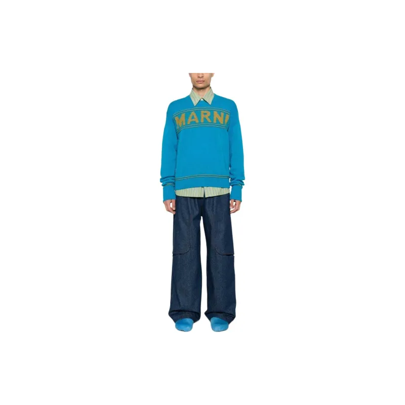 MARNI Logo intarsia Sweater-1