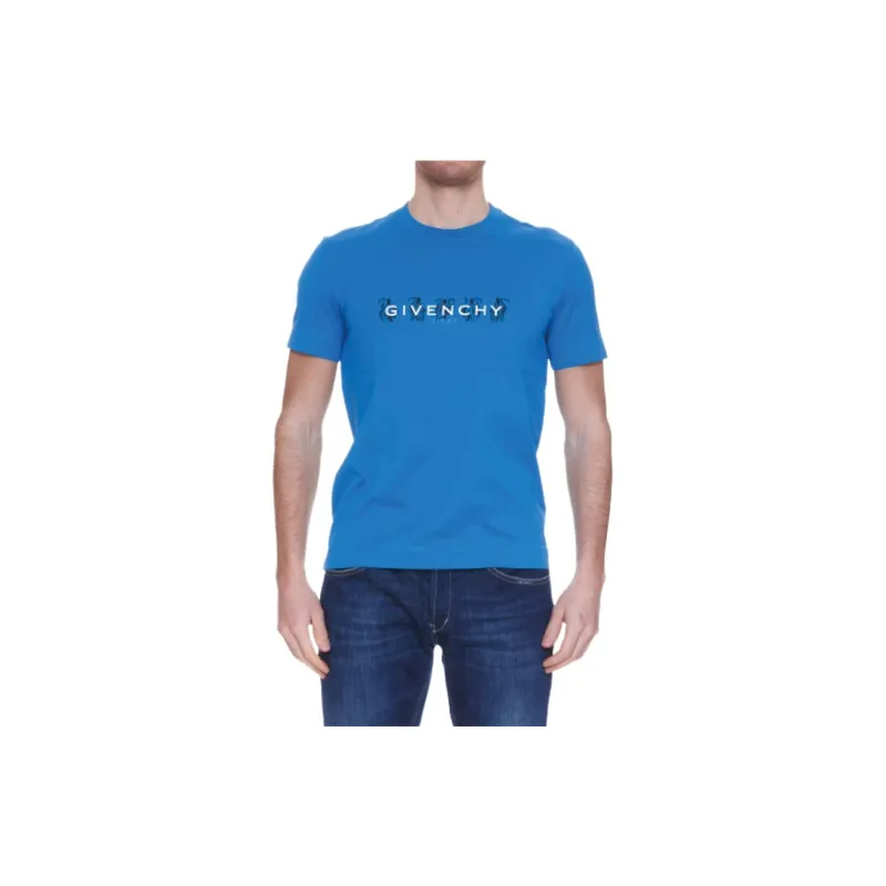 Givenchy Slim Fit Reversed Print T Shirt-2