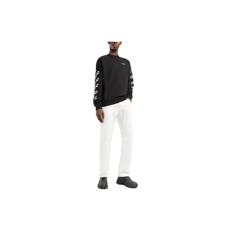OFF WHITE Chain Arr Slim Crewneck-3
