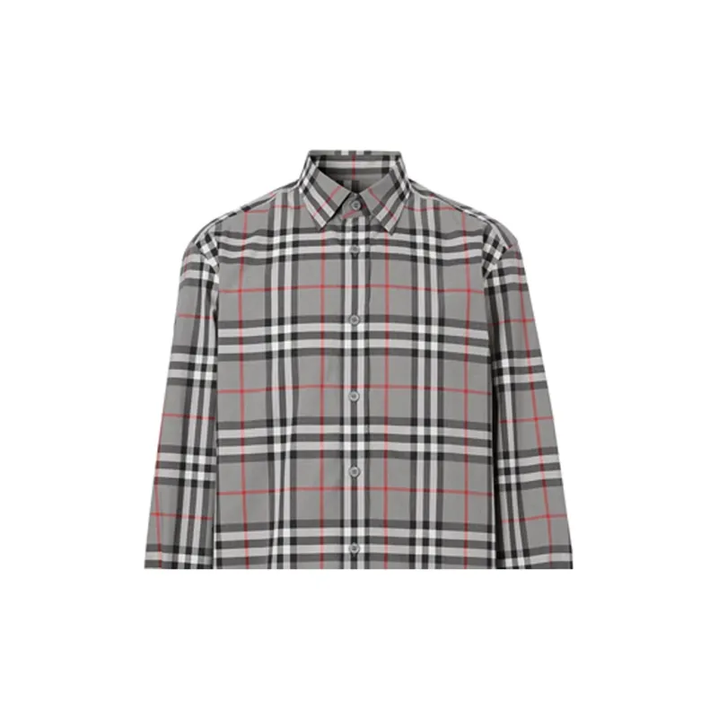 Burberry Shirt Men's Storm Heather Gray-3