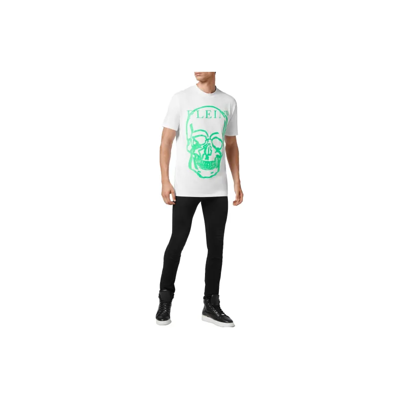PHILIPP PLEIN T Shirts Unisex White Green-2