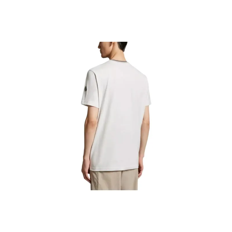 Moncler Logo appliqué Cotton T shirt-3