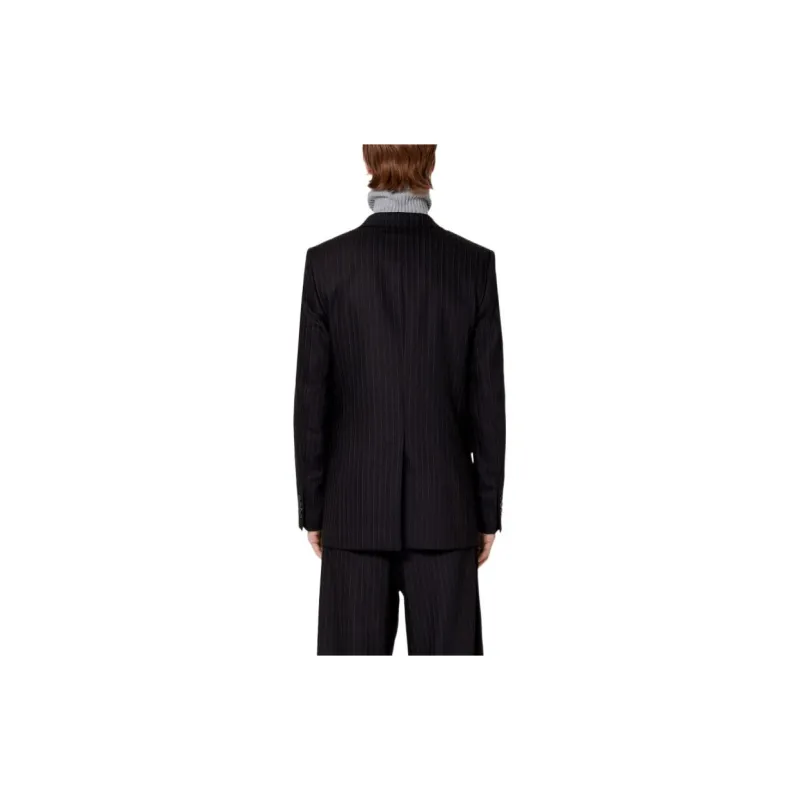 AMIPARIS Pinstripe pattern Single breasted Blazer-3