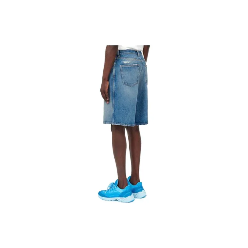 MM6 Maison Margiela Denim Shorts Men Blue-3