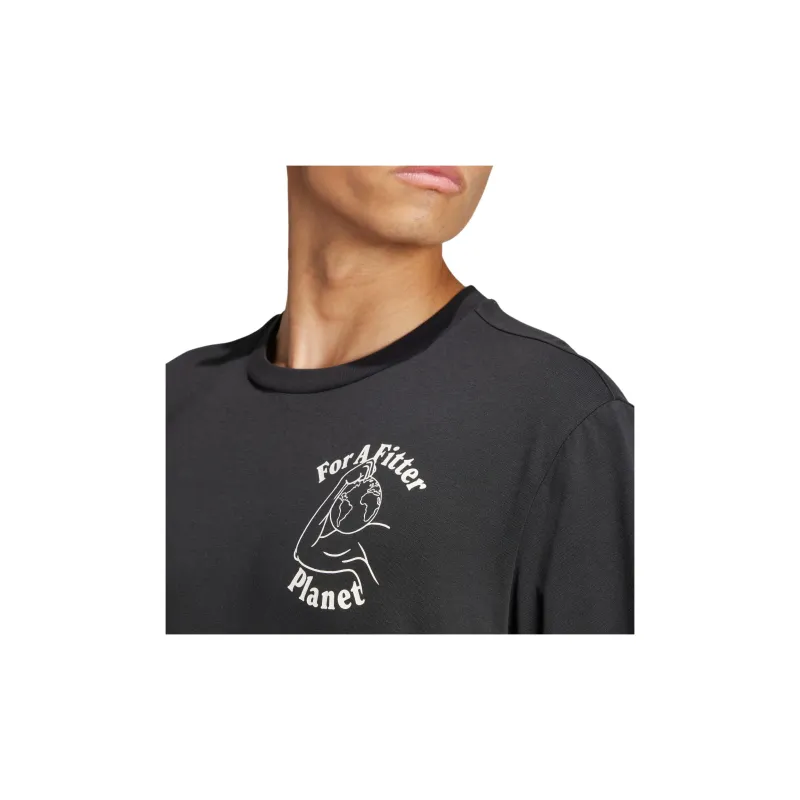 Adidas LES MILLS FOR A FITTER PLANET T Shirt Men's Black-5