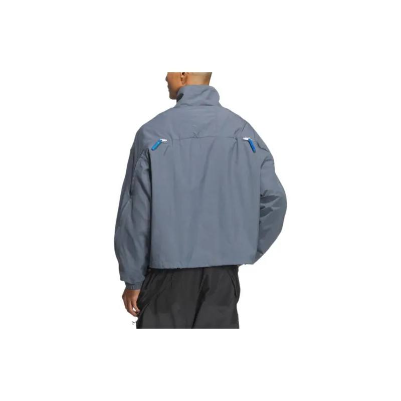 Adidas Originals x KR OP Jackets Coats Unisex Asphalt Gray-2
