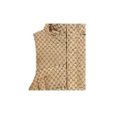 gucci London GG Canvas Leather Cosmetic Pouch Pink Beige 29596