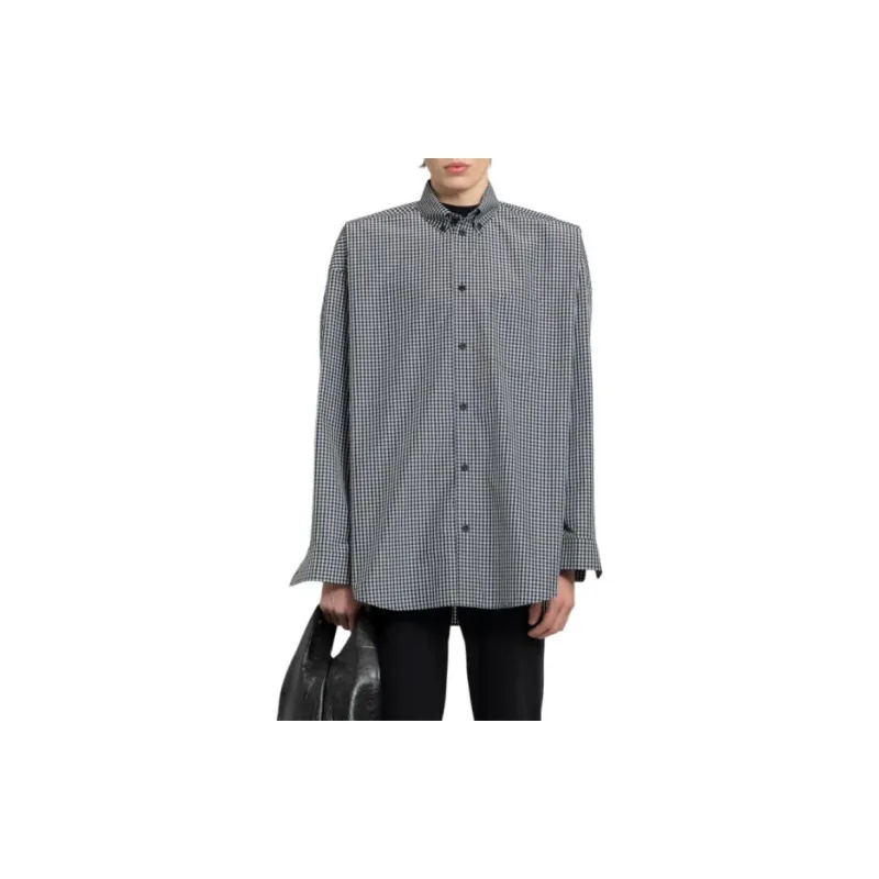 Balenciaga Checked Oversized Shirt-5