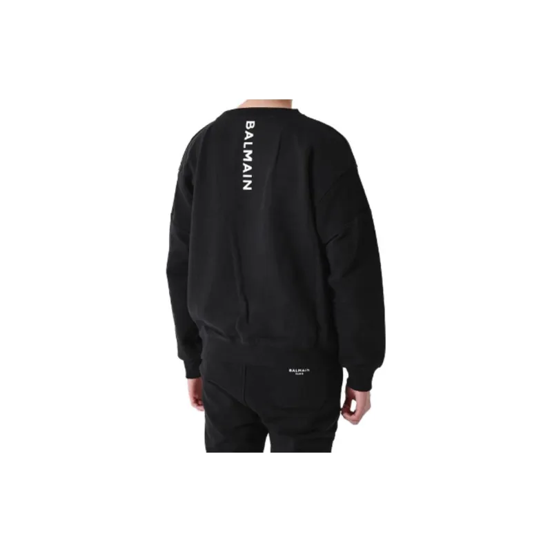 BALMAIN Sweatshirts Men Black-6