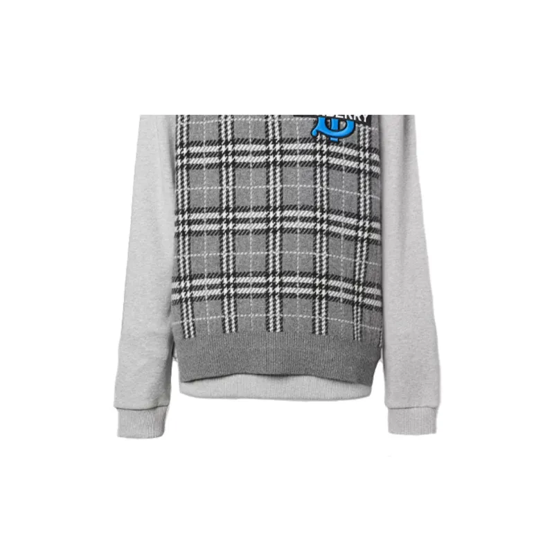 Burberry Cashmere Sweaters Men Gray-2