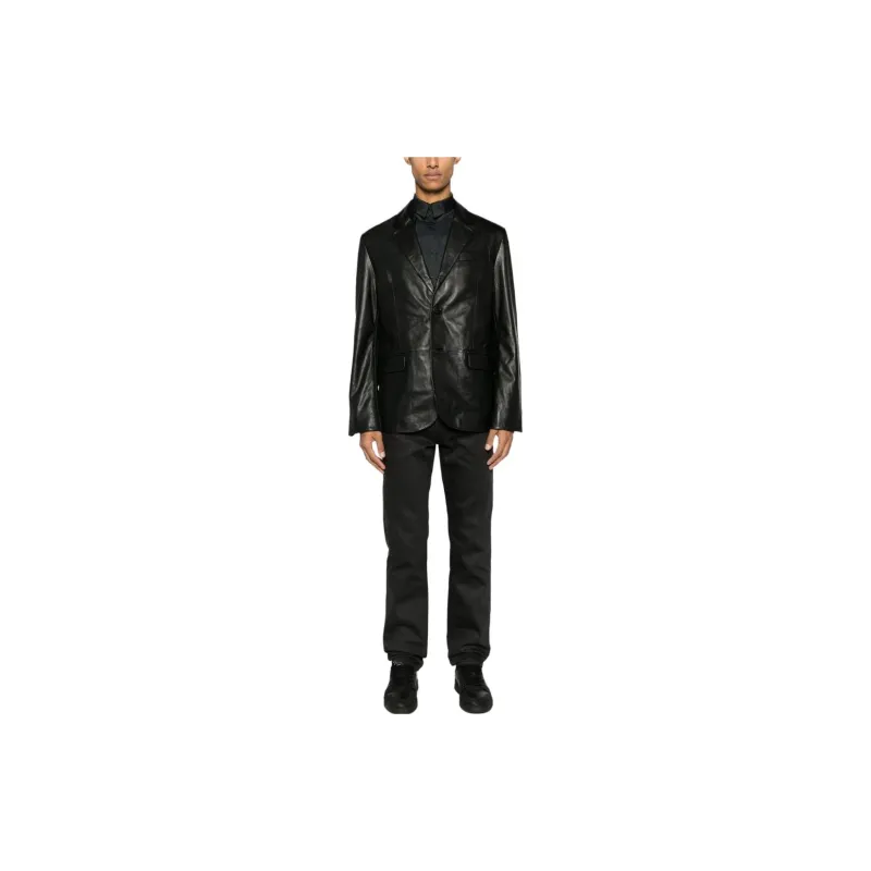 Zadig & Voltaire Valfried Single-breasted Leather Blazer-1