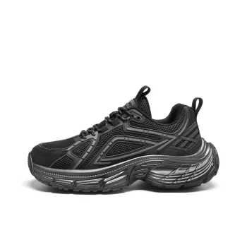 AOKANG Trendy Play Series Chunky Sneakers Men Low Top Black, Gray
