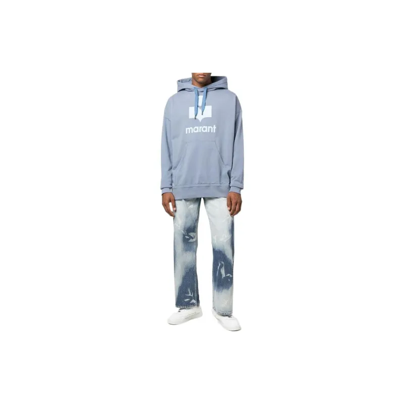 ISABEL MARANT Sweatshirts Men Light Blue-1