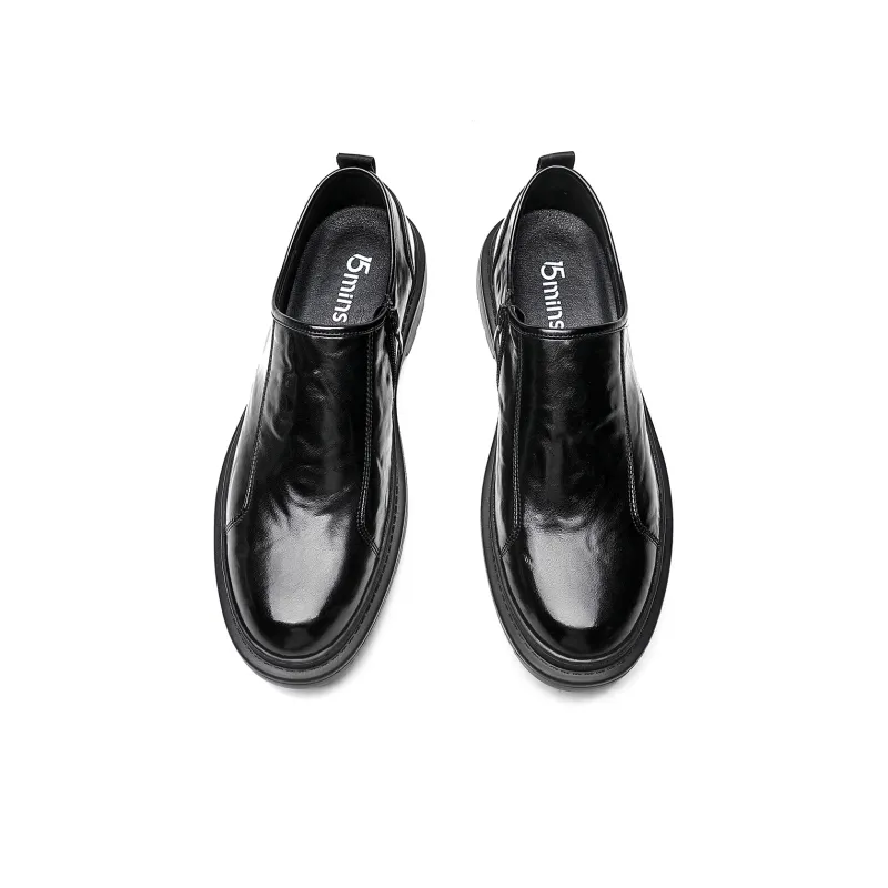 15 MINS Dress Shoes Men Low Top Black-1