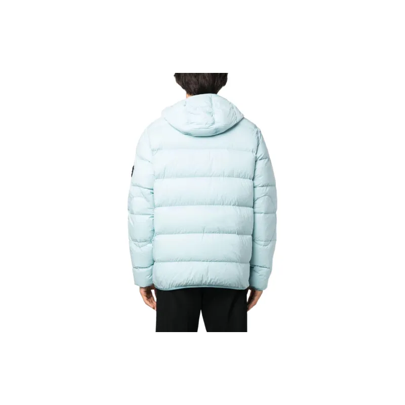 STONE ISLAND Down Jacket Men's Sky Blue-2
