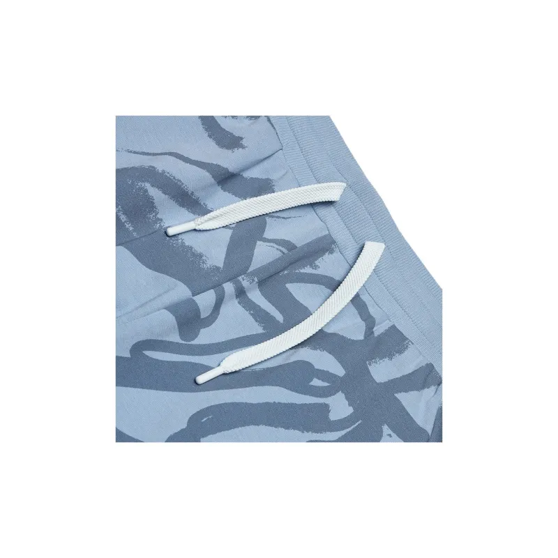 FILA FUSION Knitted Sweatpants Unisex Gray Blue-4