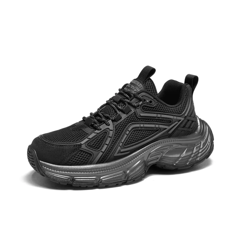 AOKANG Trendy Play Series Chunky Sneakers Men Low Top Black, Gray-1