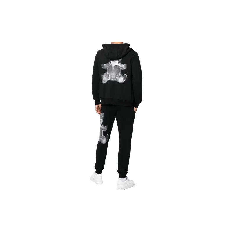 PHILIPP PLEIN Teddy print Hooded Tracksuit-2