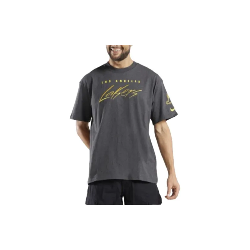 Nike Nba Los Angeles Lakers Courtside Max 90 Loose Fit T shirt-4