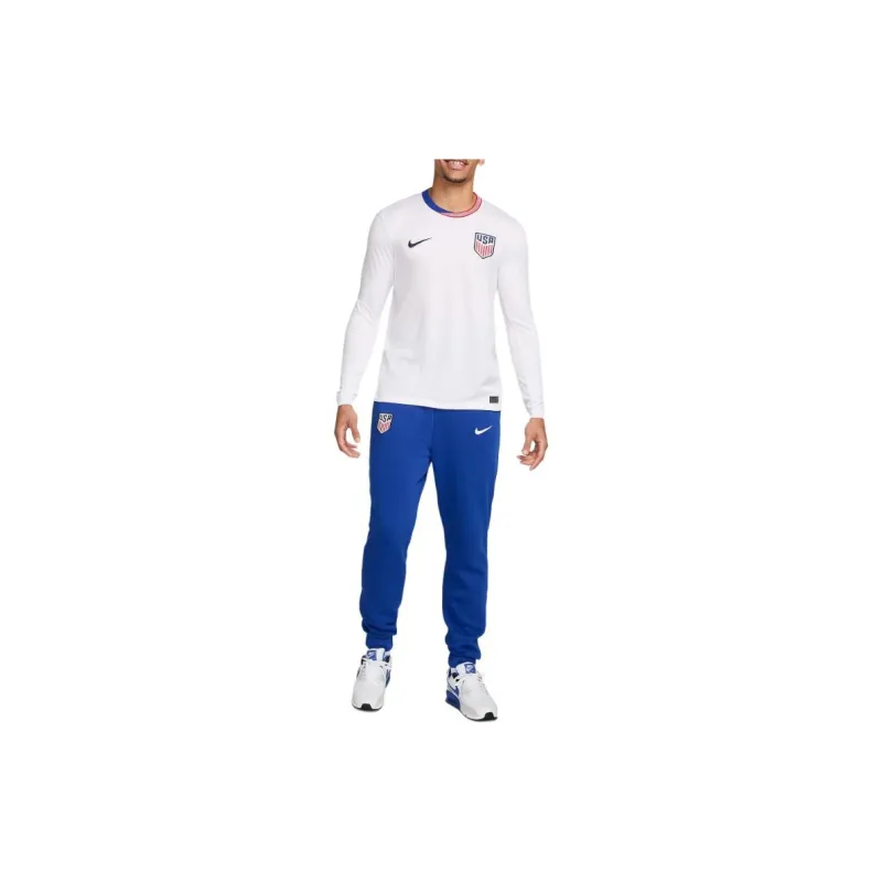 Nike Usmnt 2024 Stadium Home Men's Nike Dri FIT Soccer Long Sleeve Replica Jersey-2