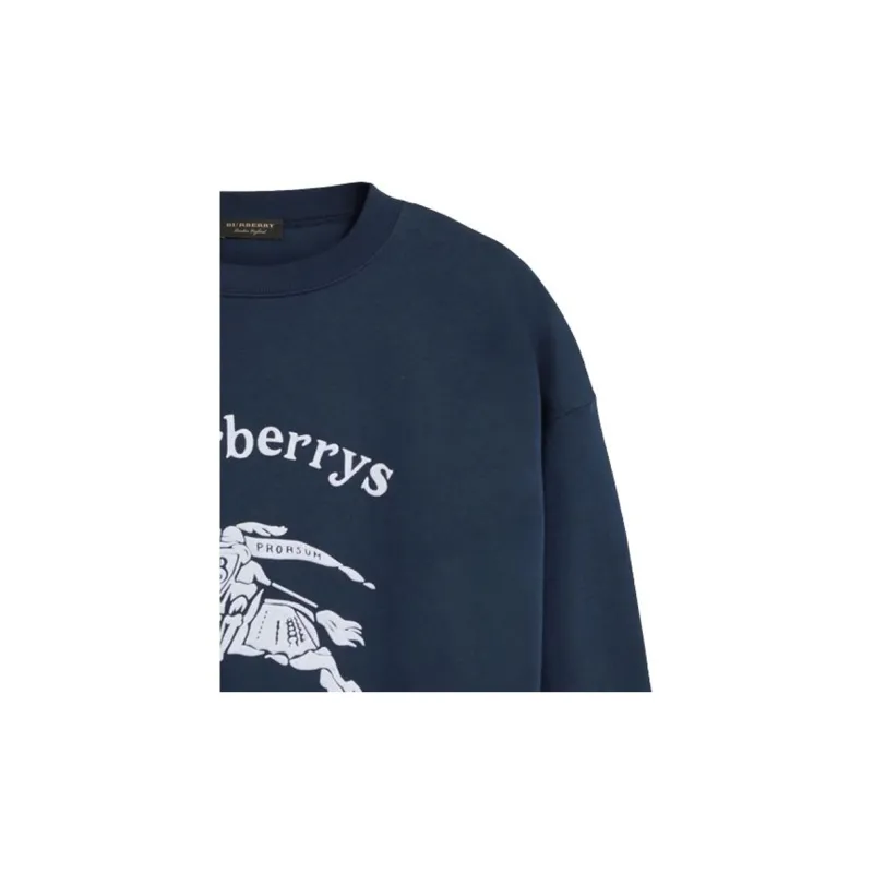 Burberry Sweatshirts Men Navy-5