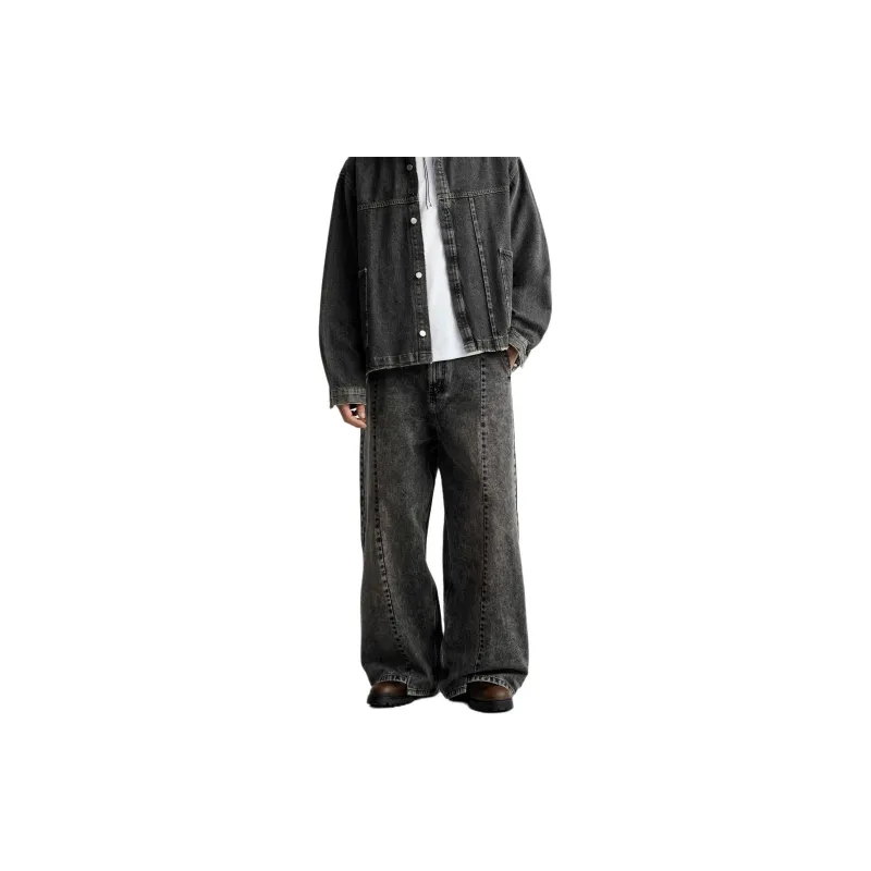 ZARA Jeans Men Dark Gray-2