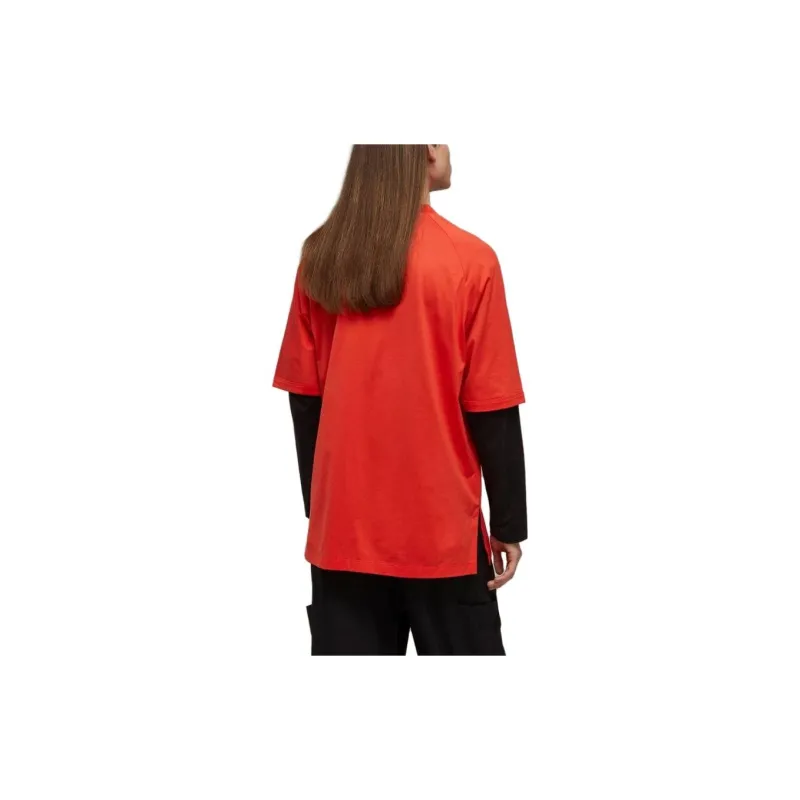 Y 3 T Shirts Unisex Red-2