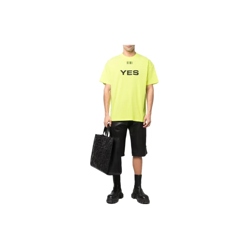 Vetements T-Shirts Unisex Green-1