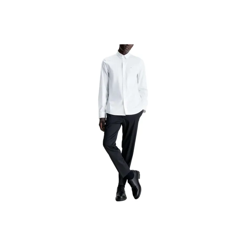 Calvin Klein Monogram embroidered Cotton Shirt-1
