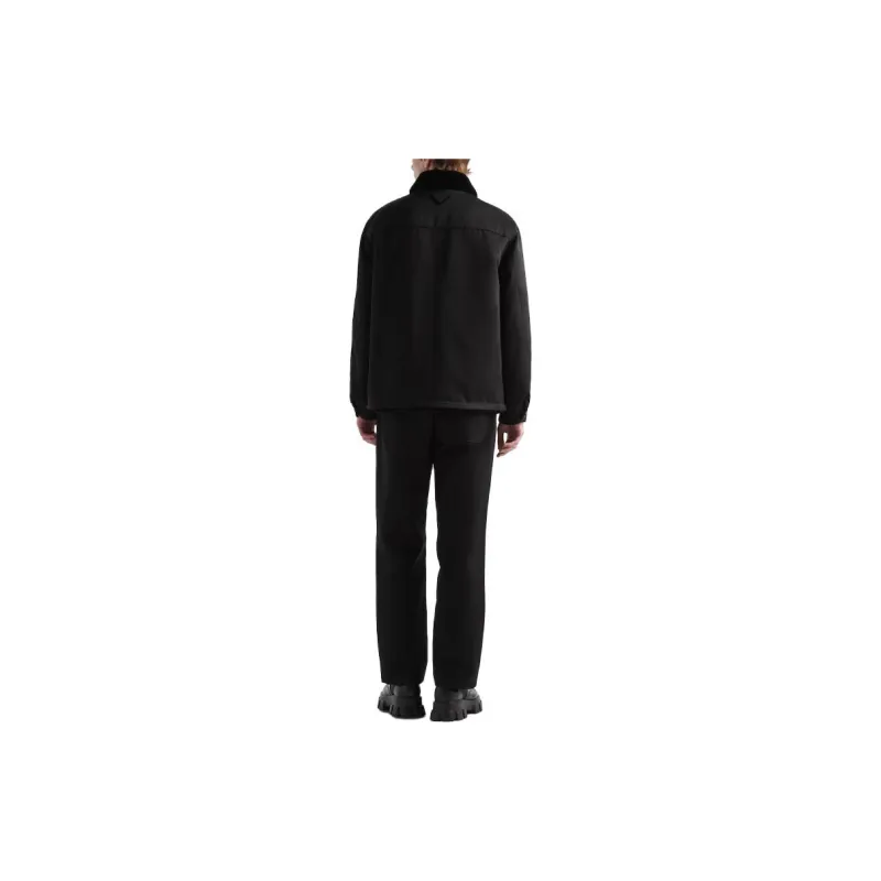 PRADA Leather Jacket Men's Black-1