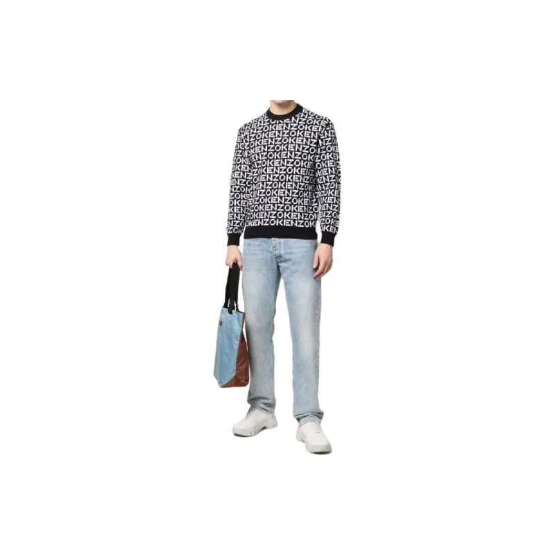 KENZO SS22 Sport Monogram Sweater Black-5