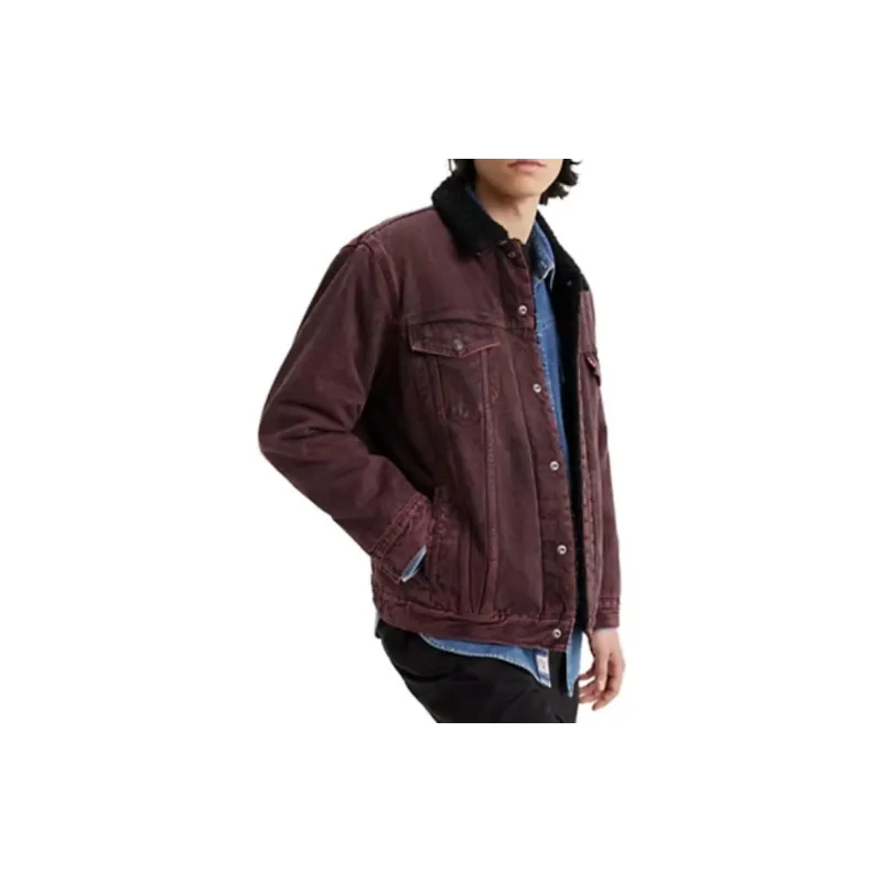 Levis Jackets Men Brown-4