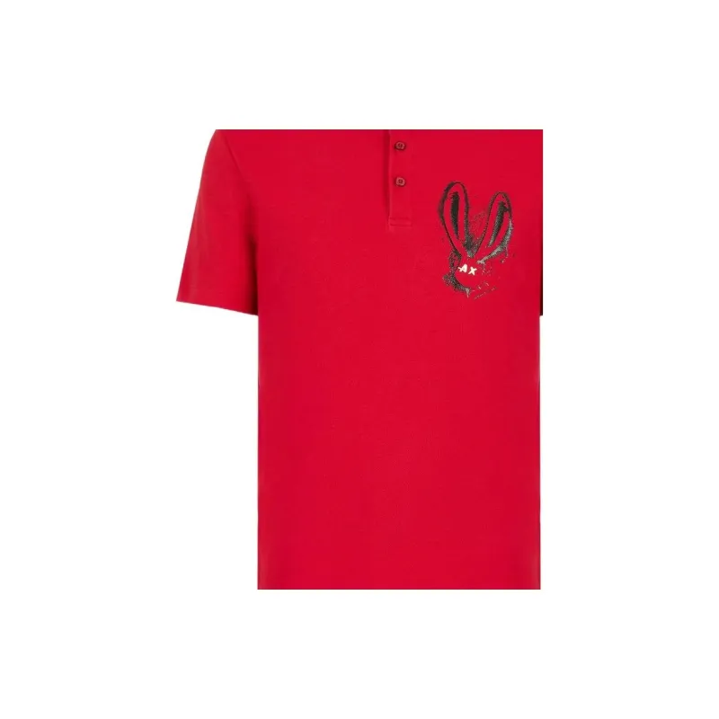 ARMANI EXCHANGE Polo Shirts Men Red-5