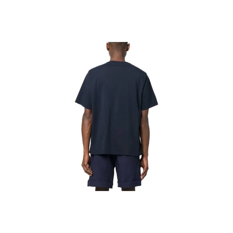 Maison Kitsune T Shirts Unisex Marine Blue-2