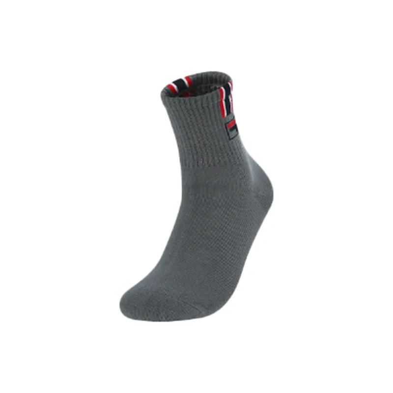 FILA Mid Calf Socks Men's 1 Pack Premium Gray-0