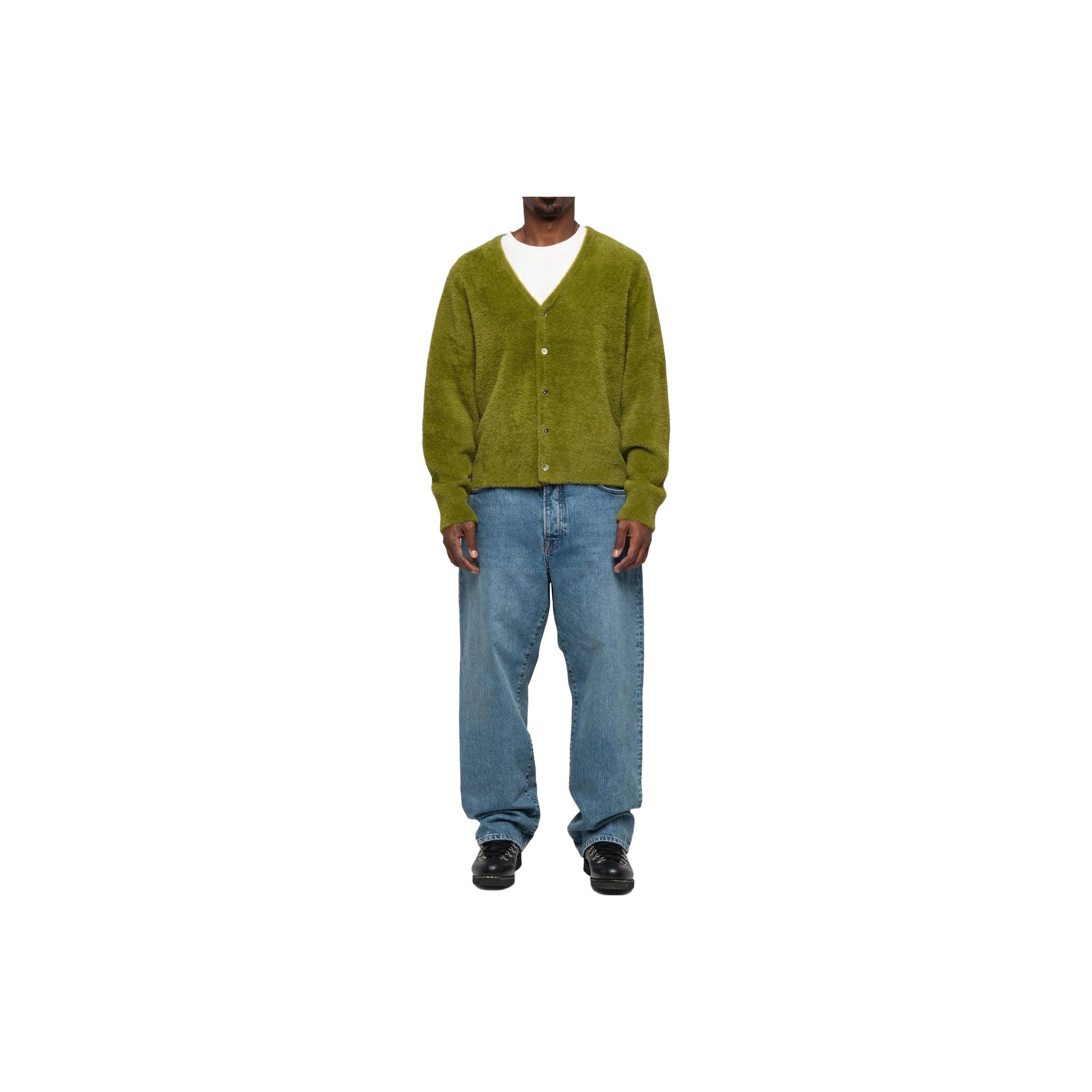 Stussy Shaggy Cardigan Blue M - POIZON