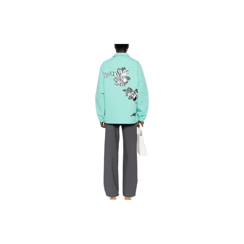 Y 3 Jackets Coats Men's Mint Green-2