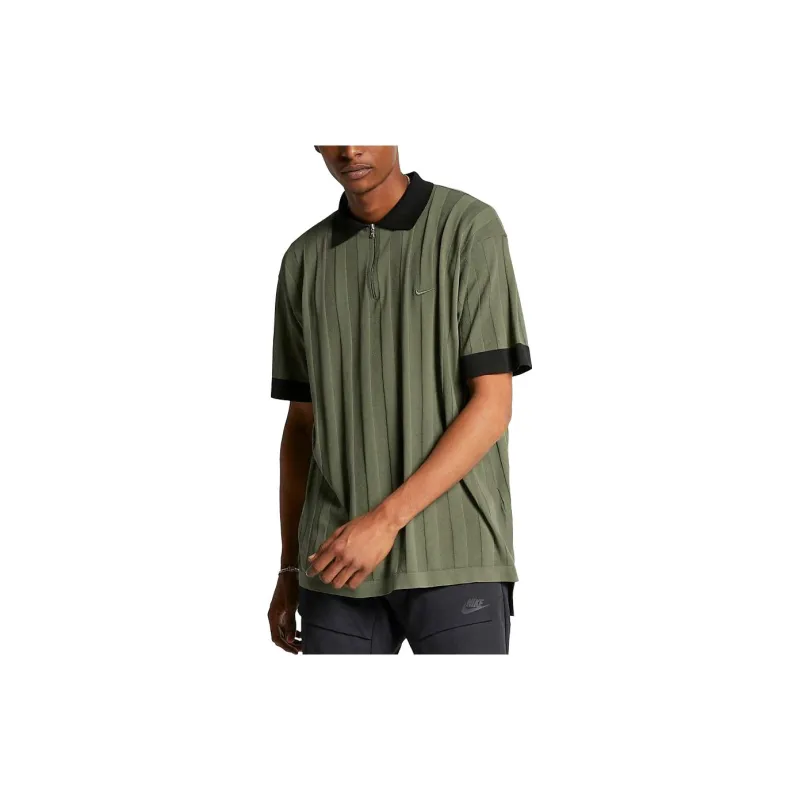 Nike T Shirts Men Olive Green-3