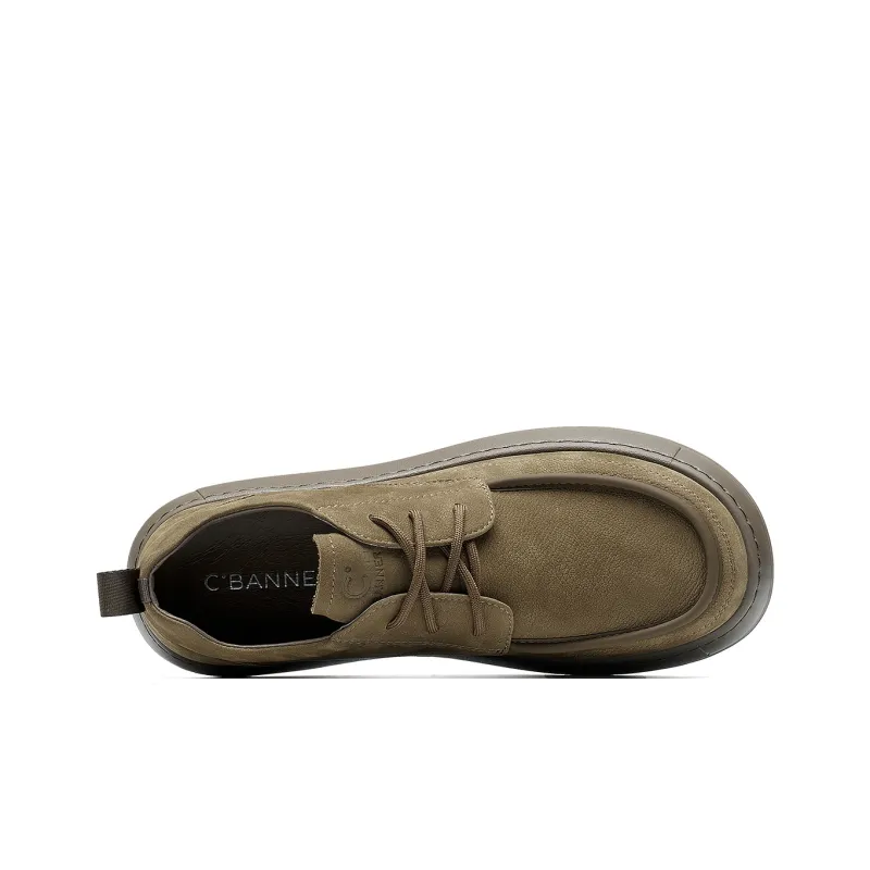 C°BANNER Low Top Casual Shoes Men's Khaki Green-2