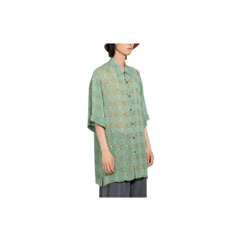 DRIES VAN NOTEN Cassidye Collared Short-Sleeves Shirt-3