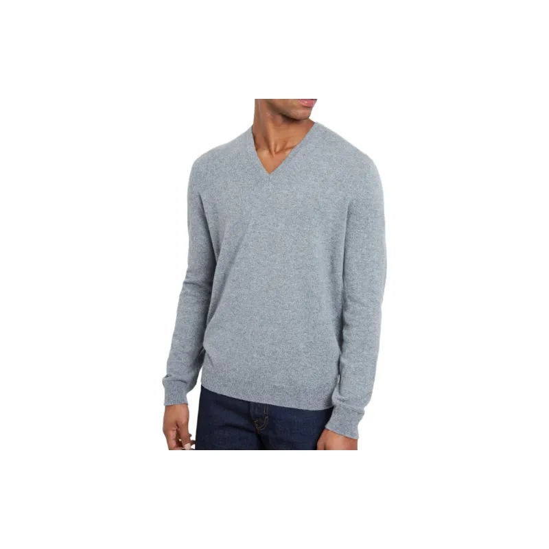 PRINGLE OF SCOTLAND SS24 Cashmere Sweater Men's Gray-1